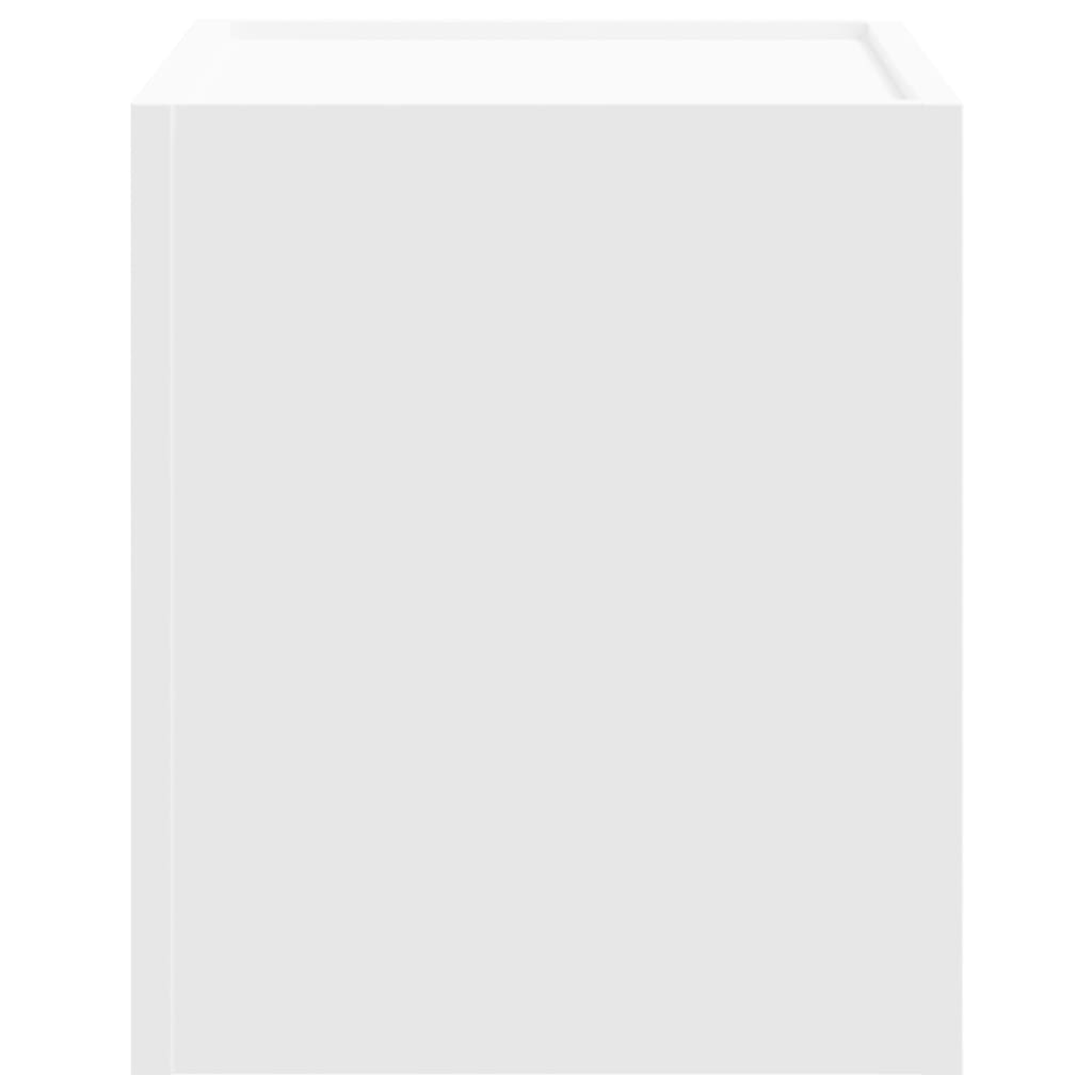 Veggmontert nattbord hvit 45x30x35 cm