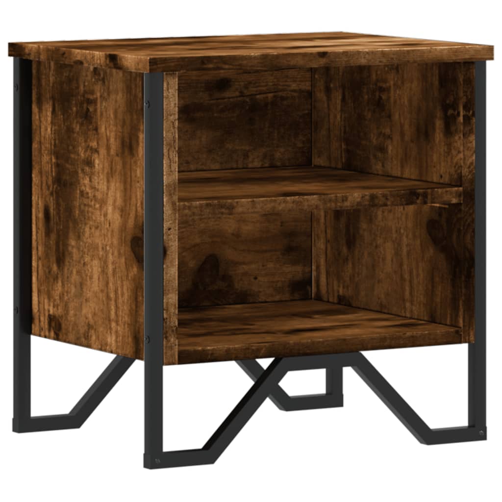 Nattbord røkt eik 40x30x40 cm konstruert tre