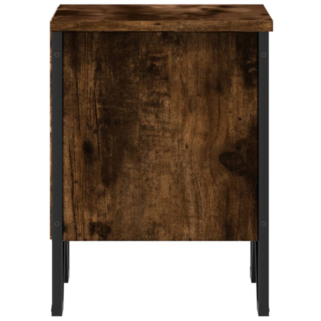 Nattbord røkt eik 40x30x40 cm konstruert tre
