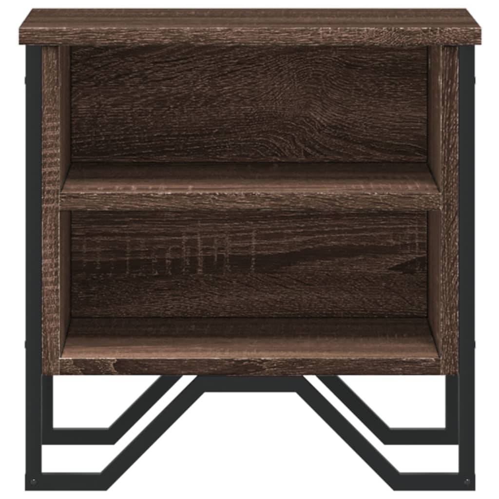 Nattbord brun eik 40x30x40 cm konstruert tre