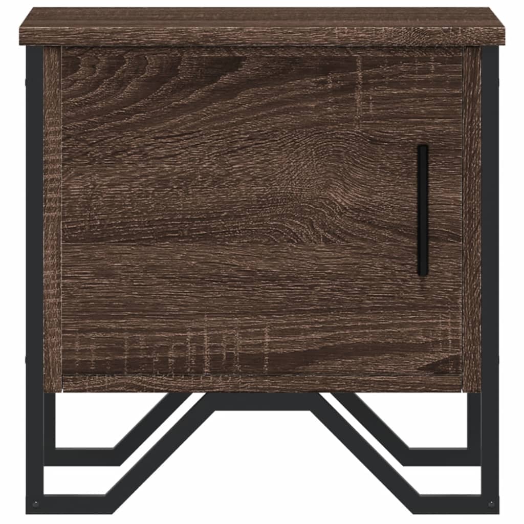 Nattbord brun eik 40x30x40 cm konstruert tre