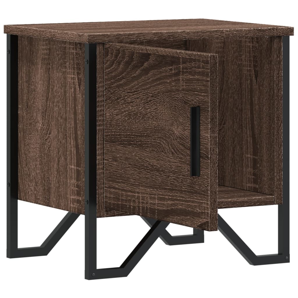 Nattbord brun eik 40x30x40 cm konstruert tre