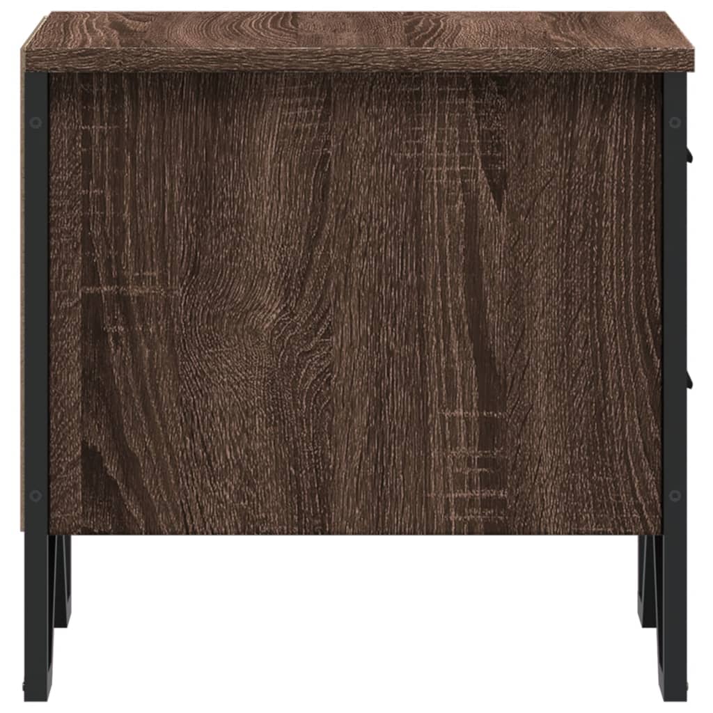 Nattbord brun eik 40x30x40 cm konstruert tre