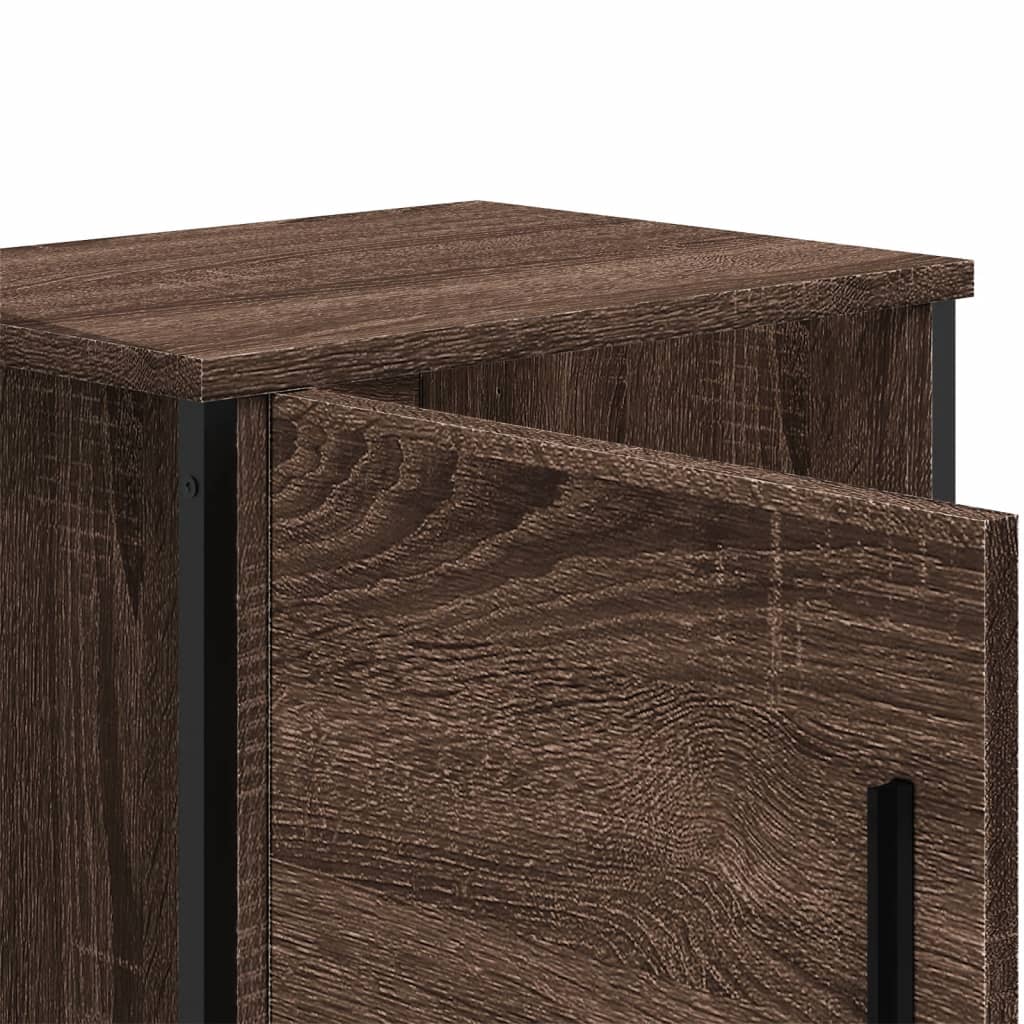 Nattbord brun eik 40x30x40 cm konstruert tre