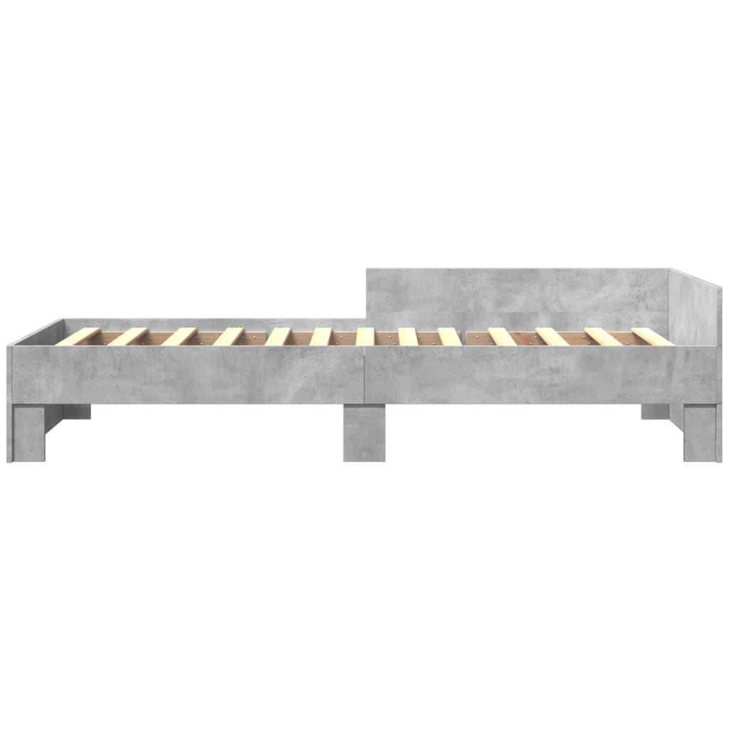 Sengeramme betonggrå 90x190 cm konstruert tre