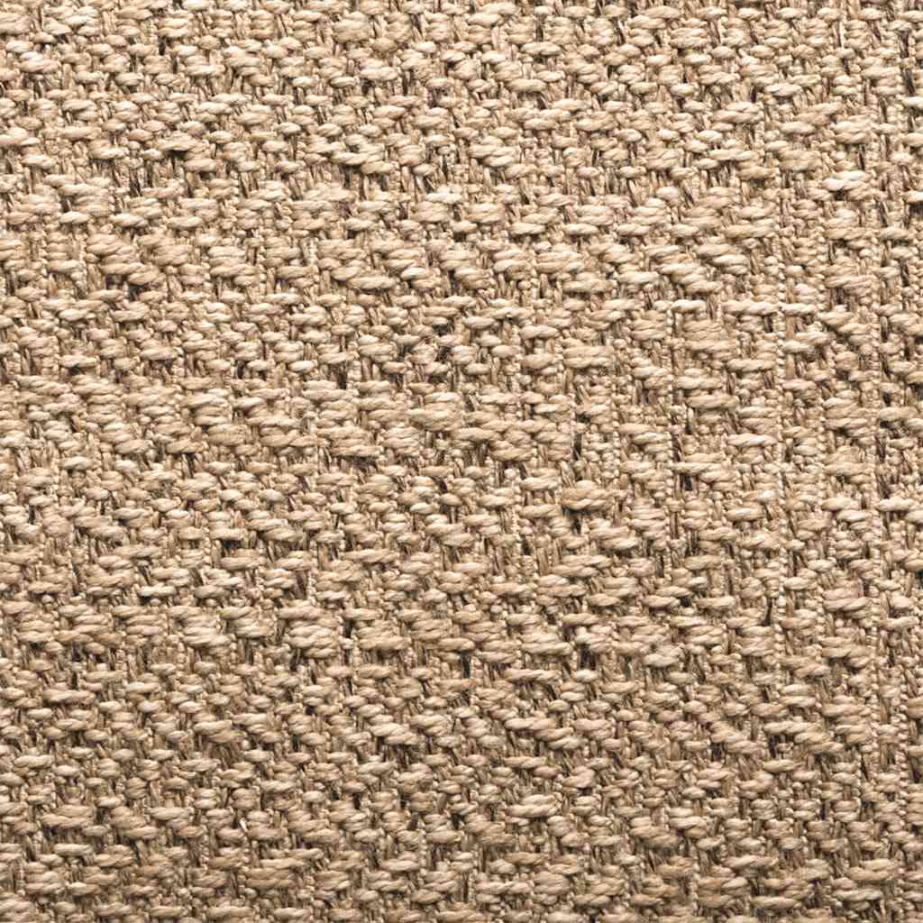 Teppe ZIZUR beige 120x120cm jute-utseende innendørs og utendørs