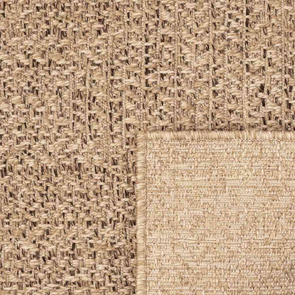 Teppe ZIZUR beige 160x230cm jute-utseende innendørs og utendørs