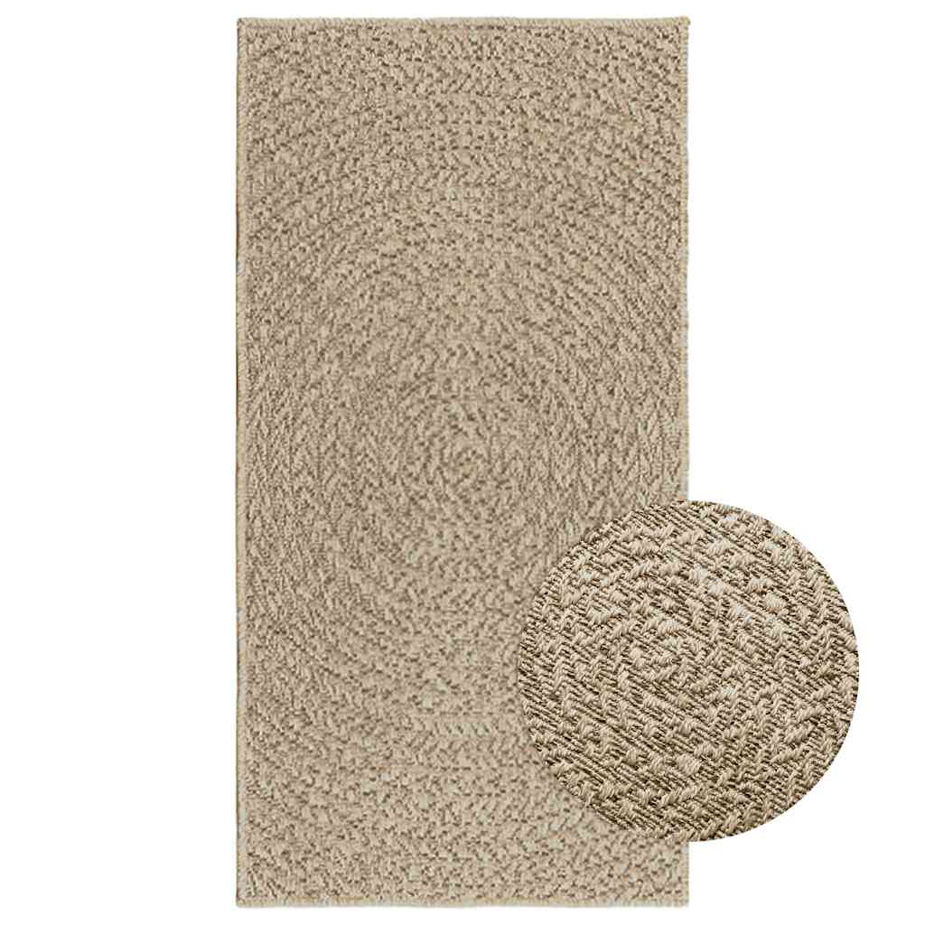 Teppe ZIZUR beige 60x110 cm jute-utseende innendørs og utendørs