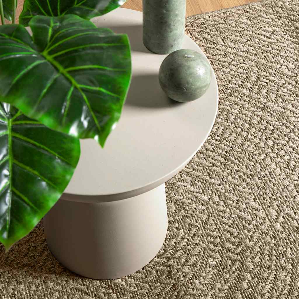 Teppe ZIZUR beige 60x110 cm jute-utseende innendørs og utendørs