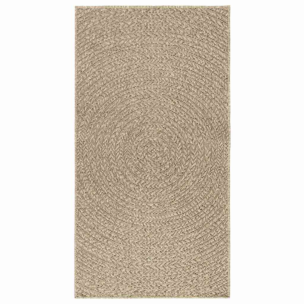 Teppe ZIZUR beige 80x150 cm jute-utseende innendørs og utendørs