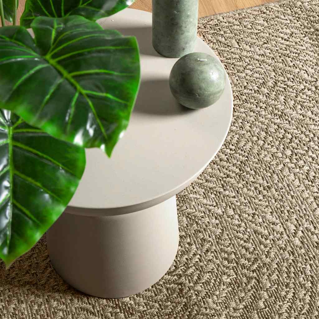 Teppe ZIZUR beige 80x200 cm jute-utseende innendørs og utendørs