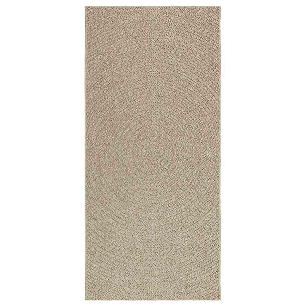 Teppe ZIZUR beige 100x200cm jute-utseende innendørs og utendørs
