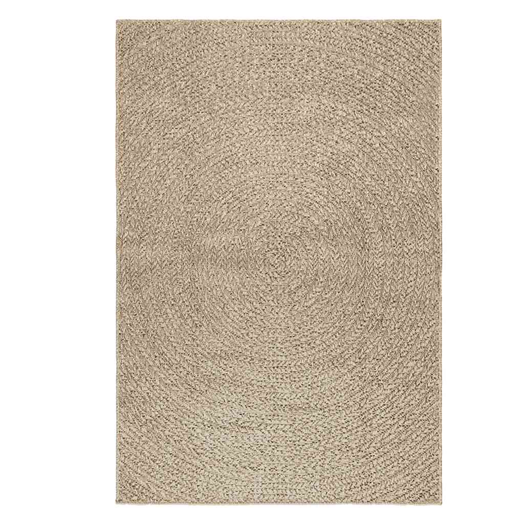 Teppe ZIZUR beige 120x170cm jute-utseende innendørs og utendørs