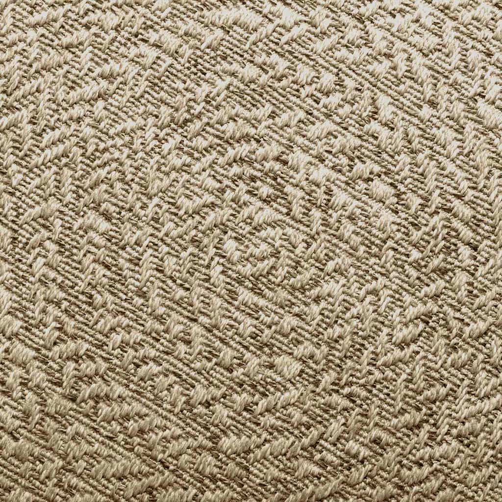 Teppe ZIZUR beige 240x340cm jute-utseende innendørs og utendørs