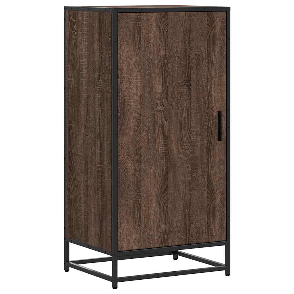 Skohylle brun eik 48x38x97,5 cm konstruert tre