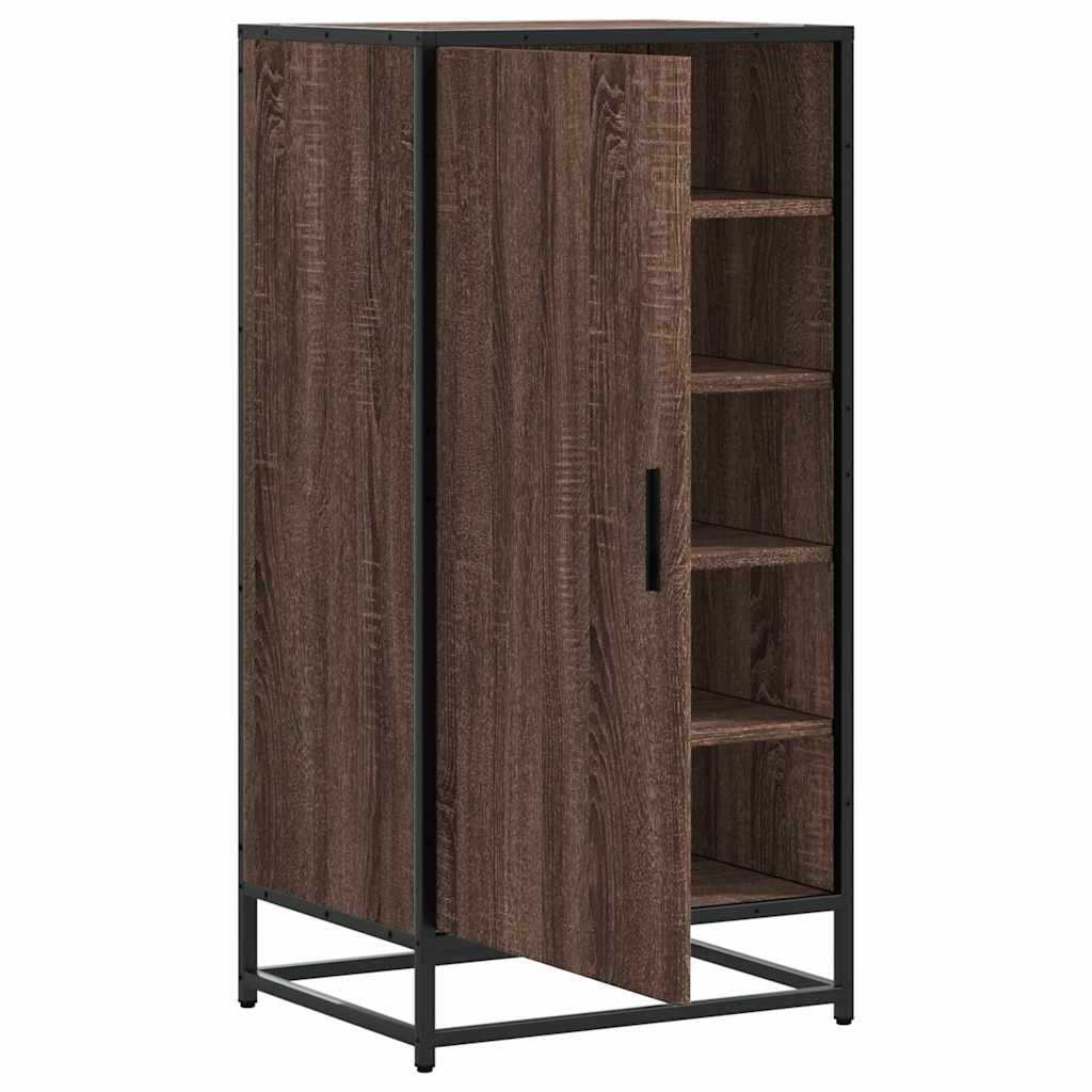 Skohylle brun eik 48x38x97,5 cm konstruert tre