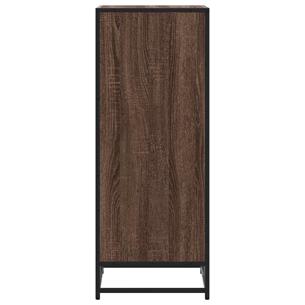 Skohylle brun eik 48x38x97,5 cm konstruert tre