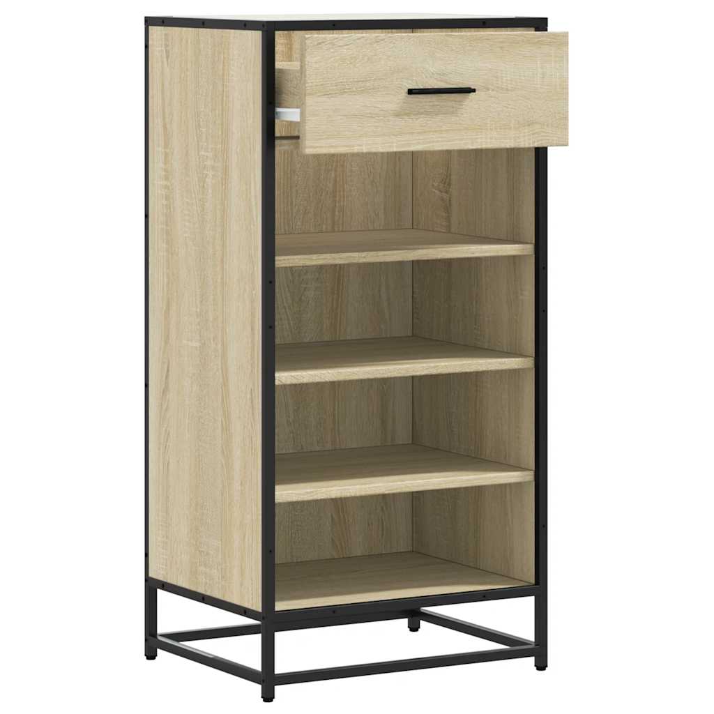 Skohylle sonoma eik 48x38x97,5 cm konstruert tre