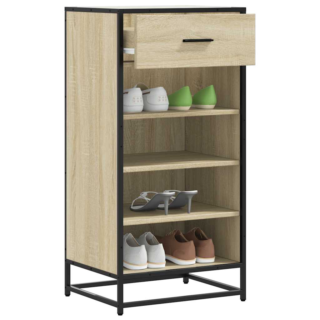 Skohylle sonoma eik 48x38x97,5 cm konstruert tre