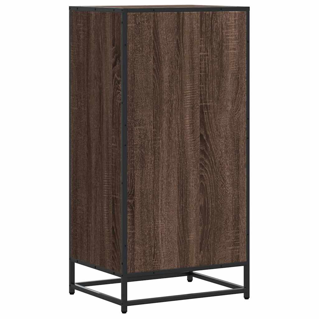 Skohylle brun eik 48x38x97,5 cm konstruert tre