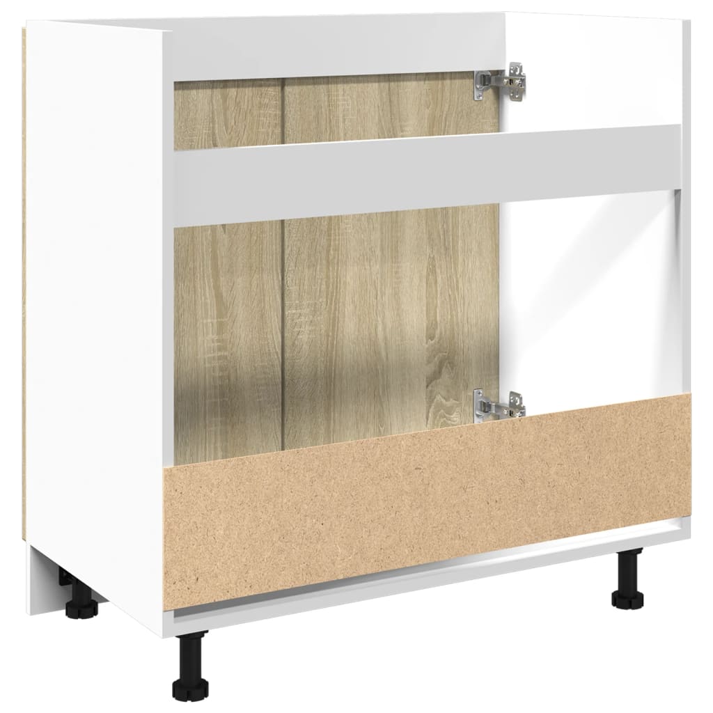Bunnskap til vask "Lyon" sonoma eik 80x46x81,5 cm sponplate