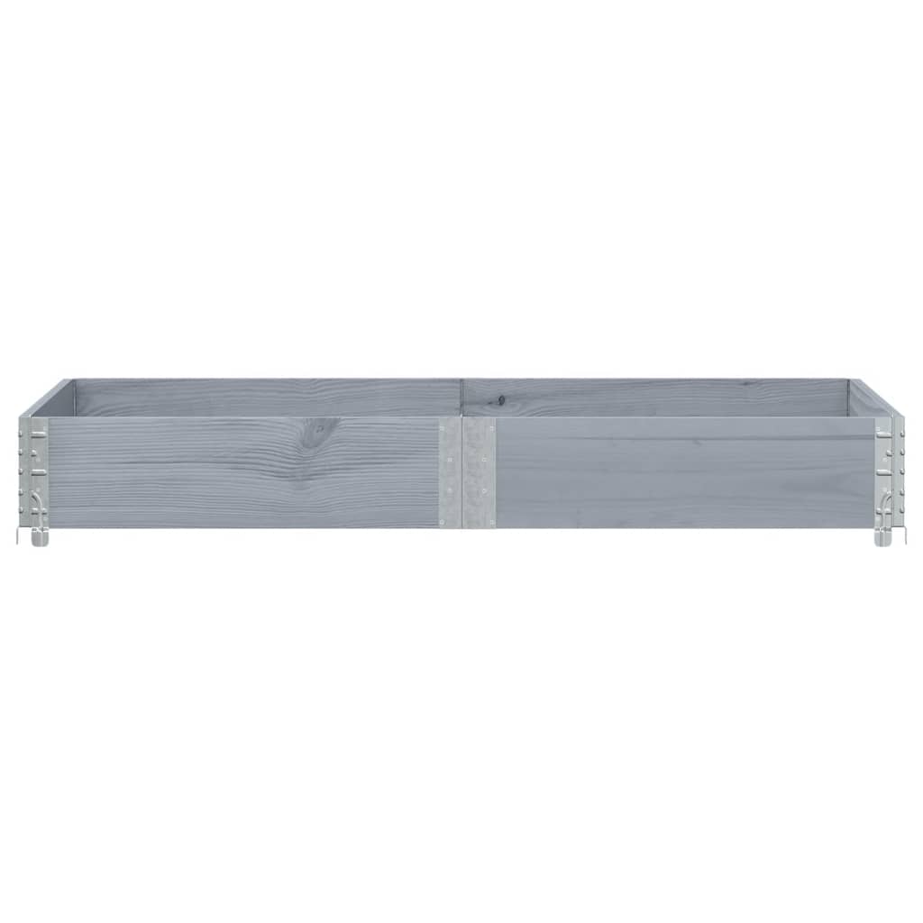 Hageplantekasse grå 150x50 cm heltre furu
