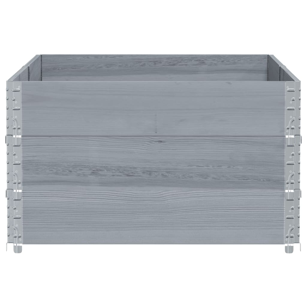 Hageplantekasse grå 150x100 cm heltre furu