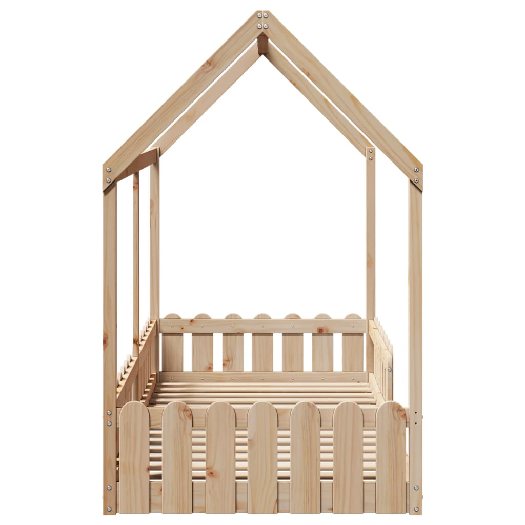 Barnesengeramme hus 90x200 cm heltre furu