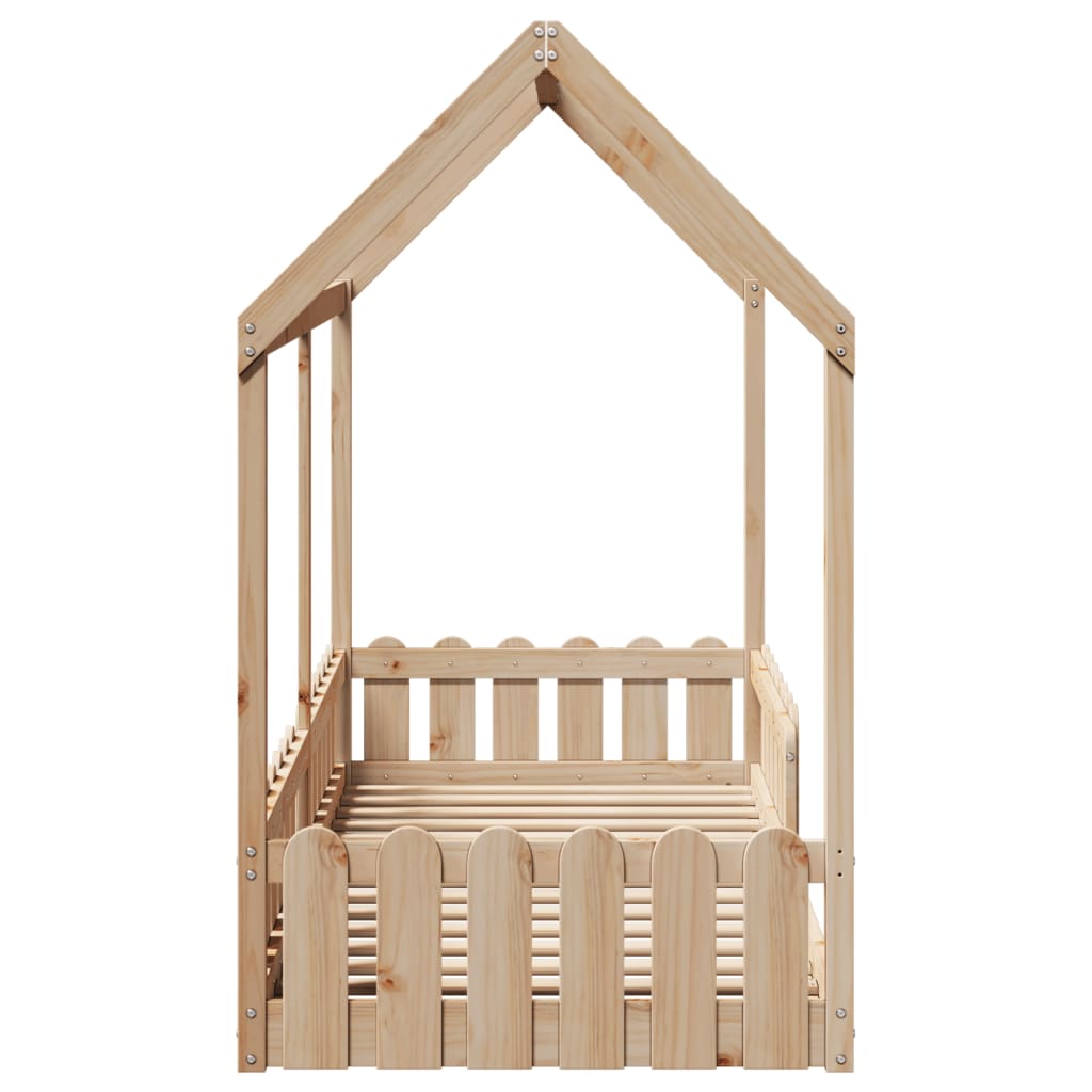 Barnesengeramme hus 80x200 cm heltre furu