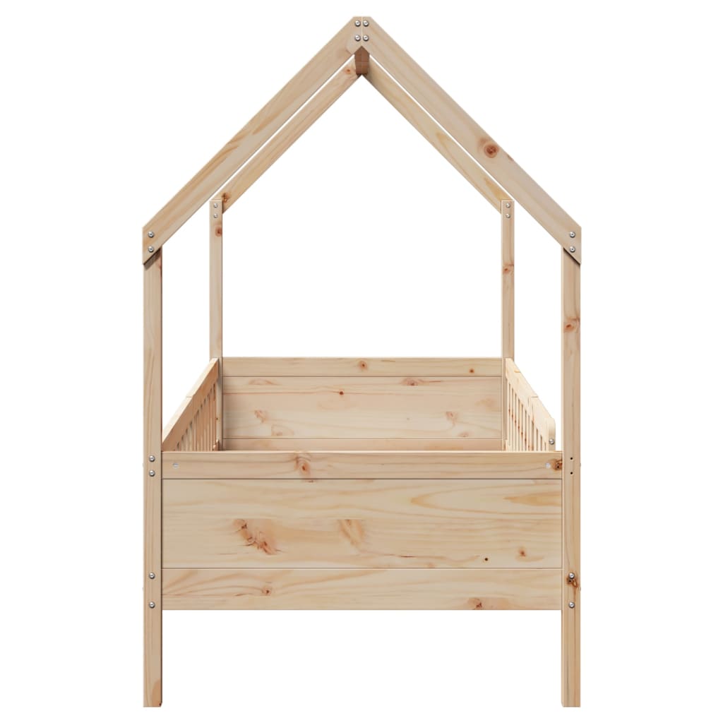 Barnesengeramme hus 90x200 cm heltre furu