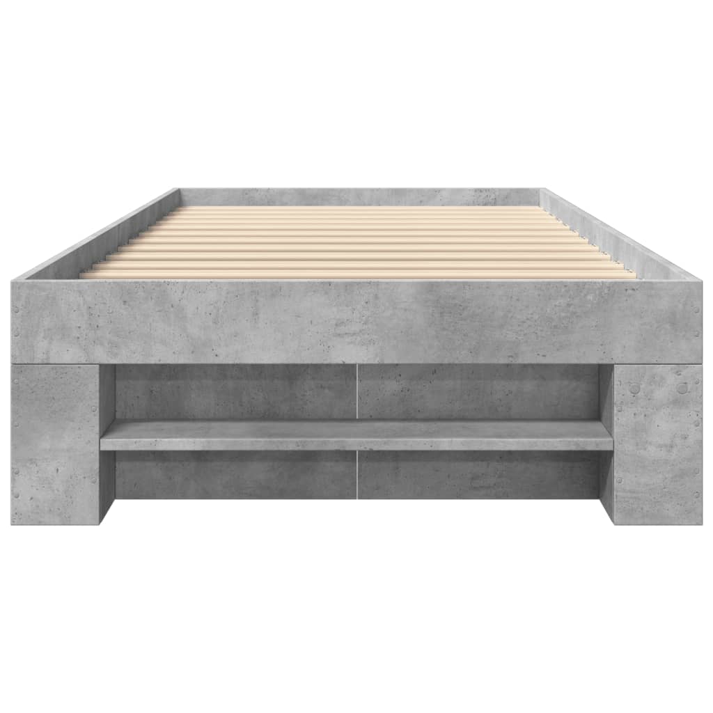 Sengeramme betonggrå 75x190 cm konstruert tre