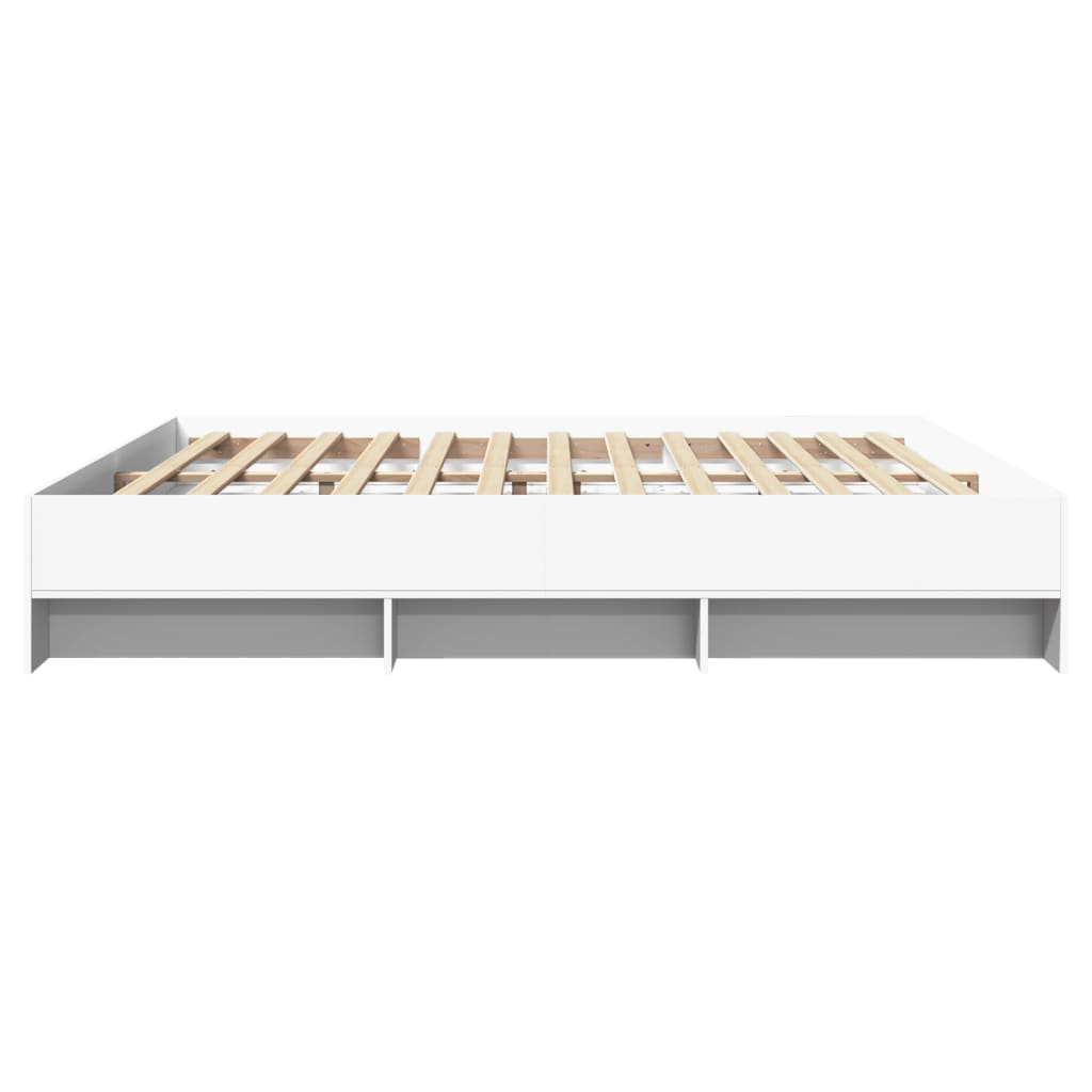 Sengeramme hvit 180x200 cm konstruert tre
