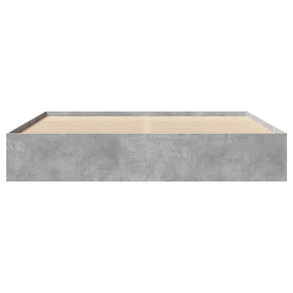 Sengeramme betonggrå 180x200 cm konstruert tre