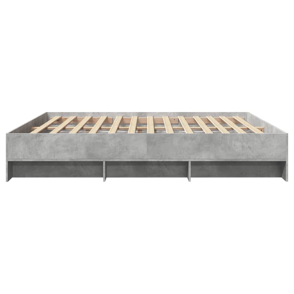 Sengeramme betonggrå 180x200 cm konstruert tre