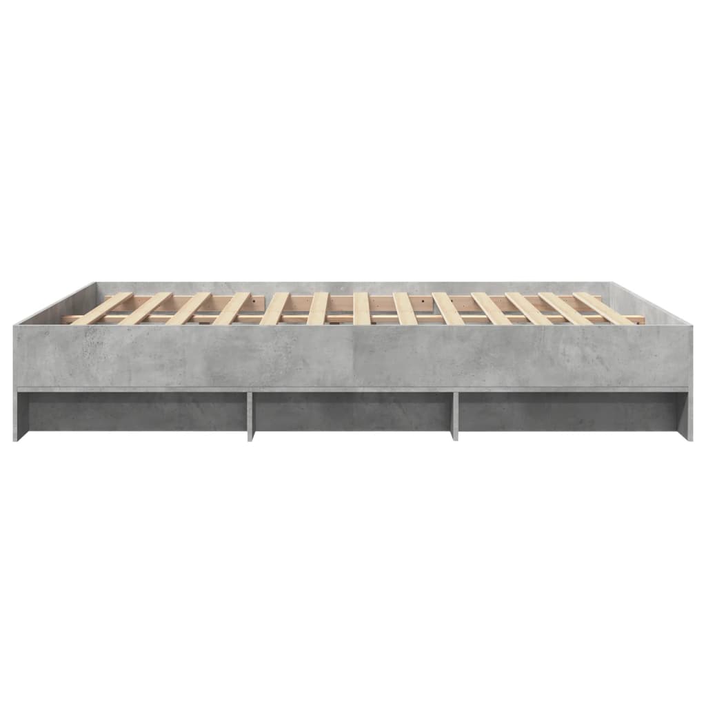 Sengeramme betonggrå 160x200 cm konstruert tre