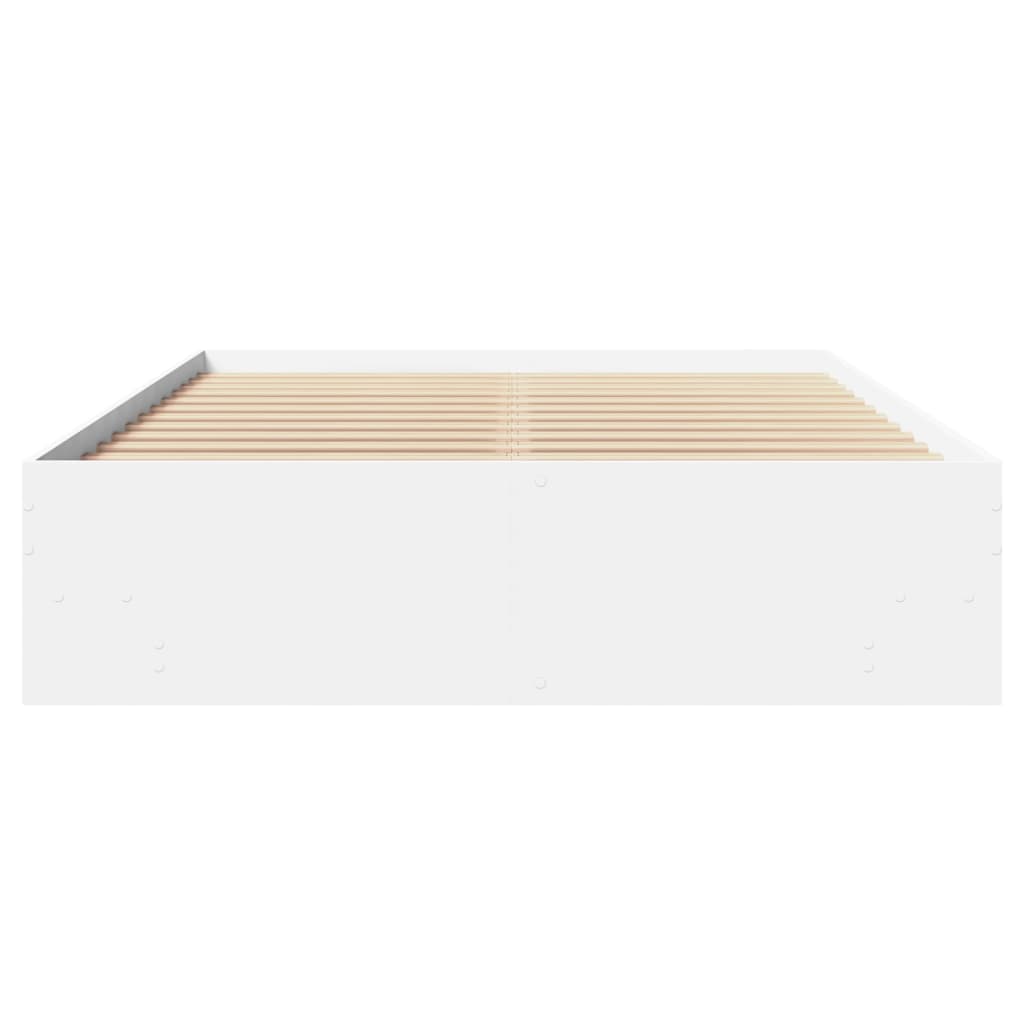 Sengeramme hvit 120x200 cm konstruert tre