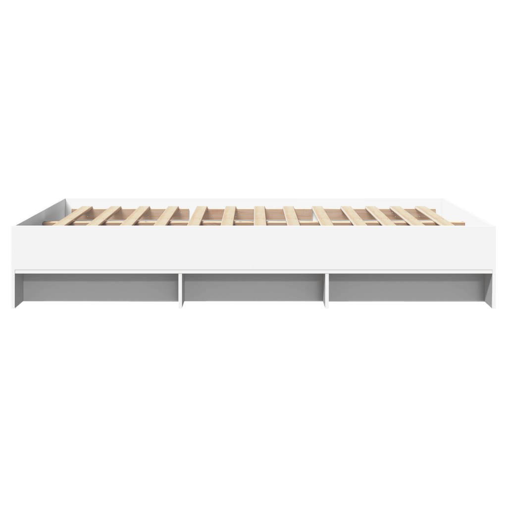Sengeramme hvit 120x200 cm konstruert tre
