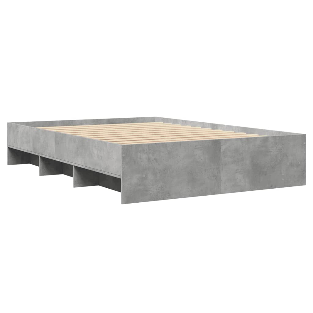 Sengeramme betonggrå 120x200 cm konstruert tre