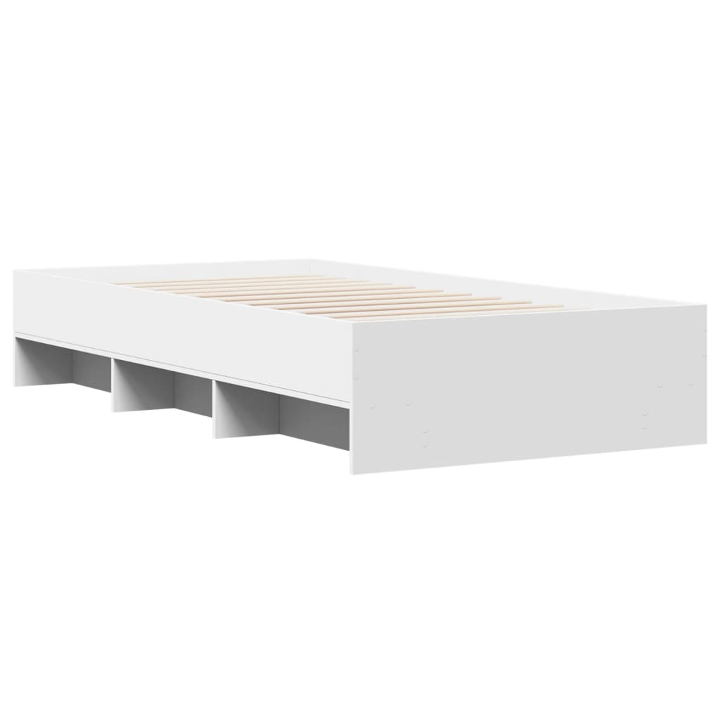 Sengeramme hvit 100x200 cm konstruert tre