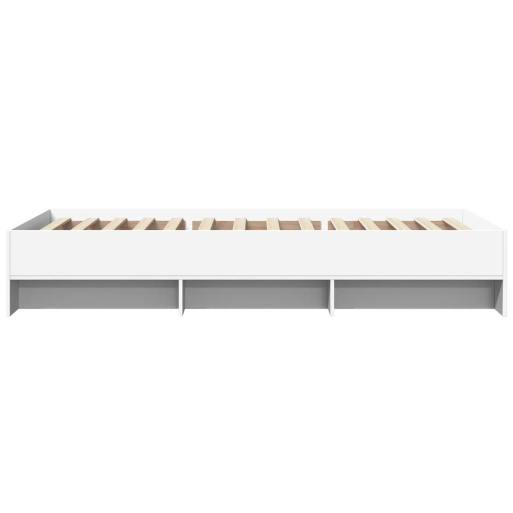 Sengeramme hvit 100x200 cm konstruert tre