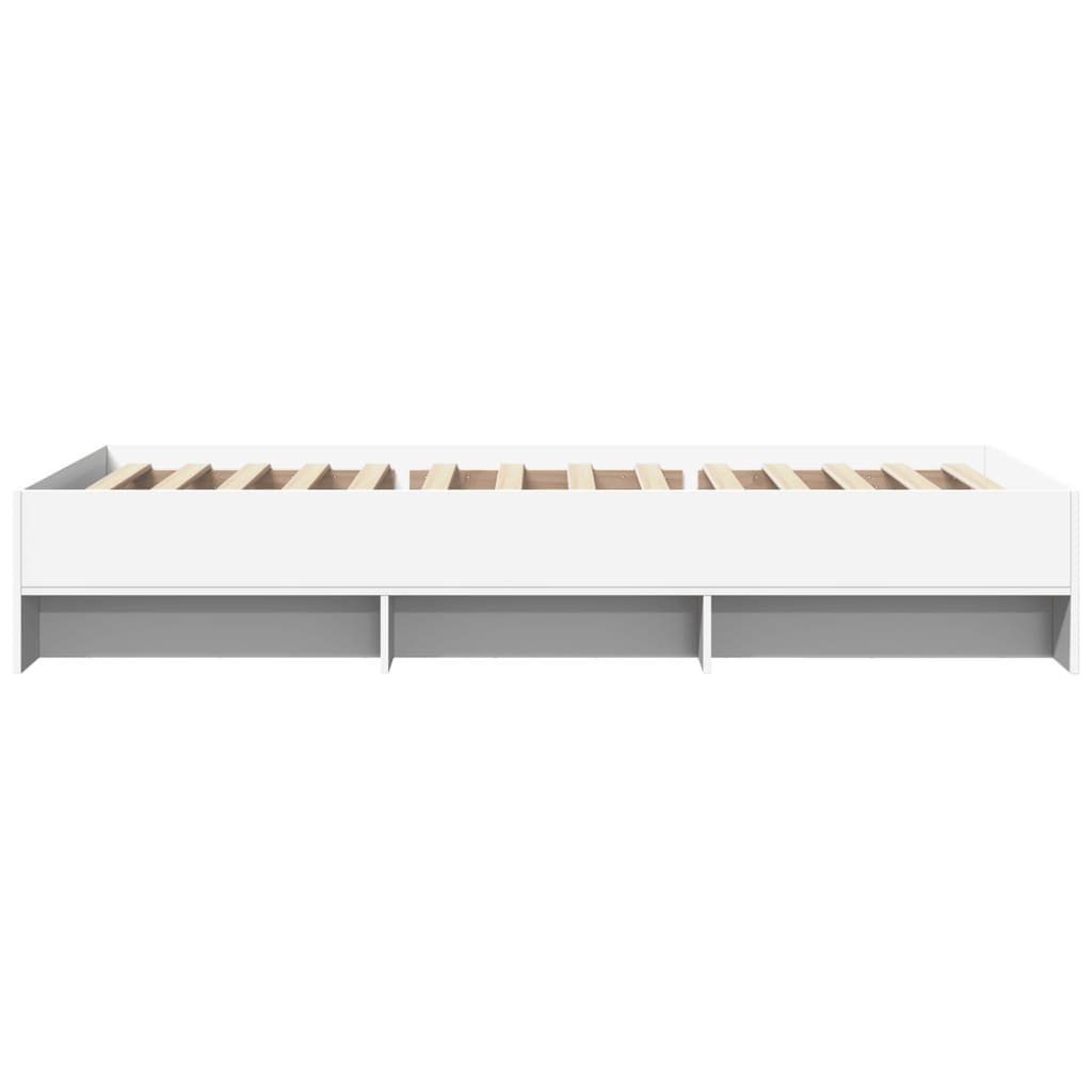 Sengeramme hvit 90x200 cm konstruert tre