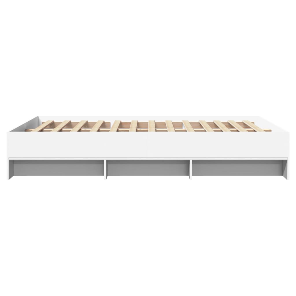 Sengeramme hvit 120x190 cm konstruert tre