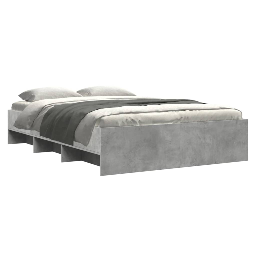 Sengeramme betonggrå 120x190 cm konstruert tre