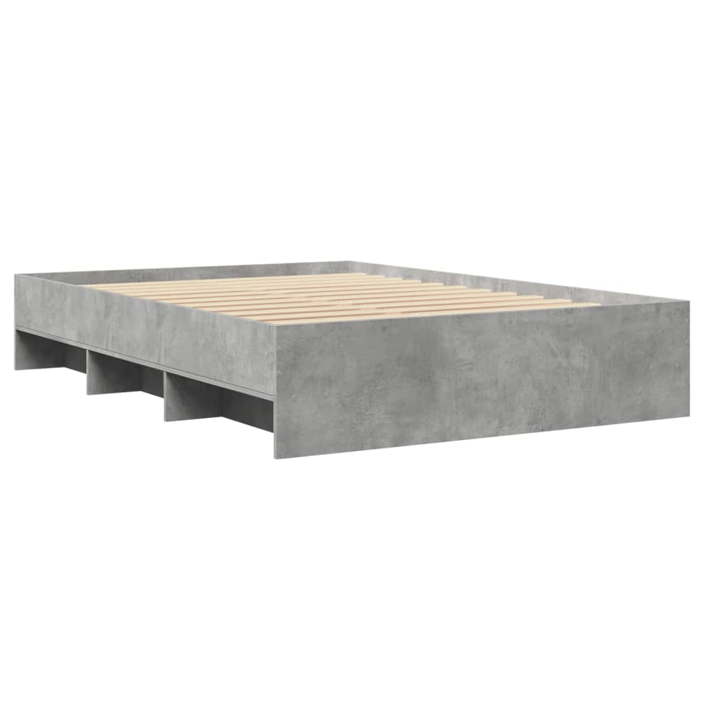 Sengeramme betonggrå 120x190 cm konstruert tre