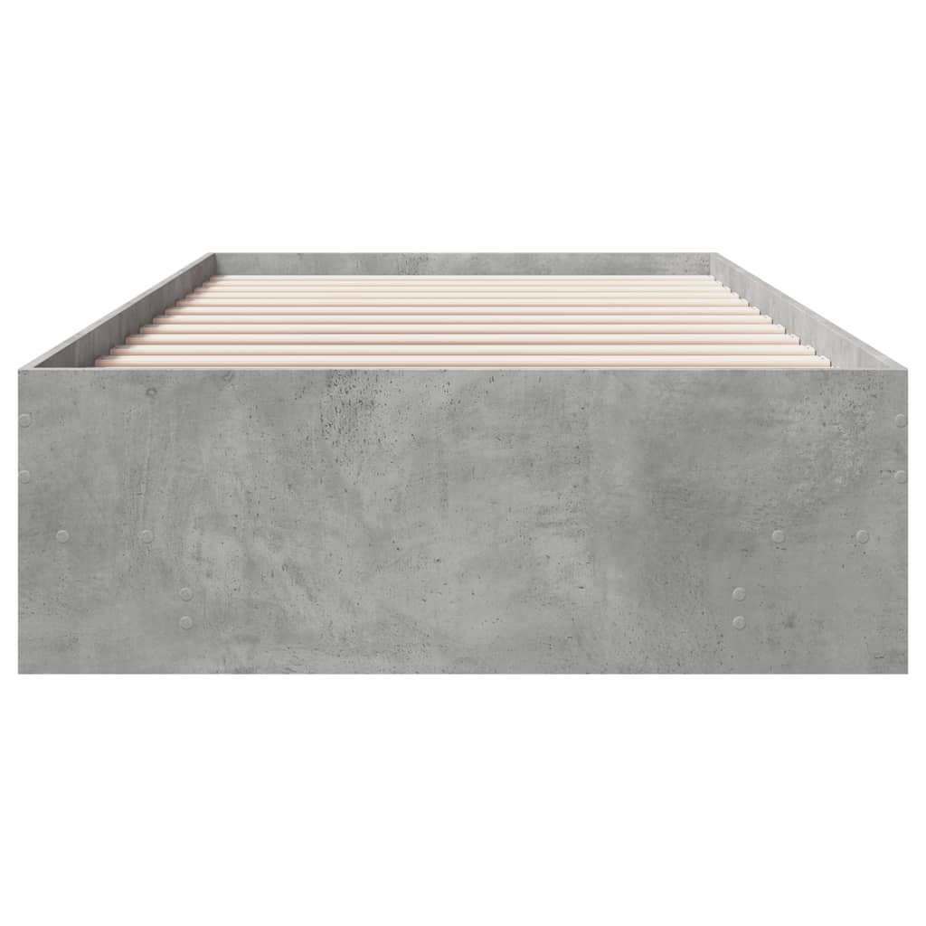 Sengeramme betonggrå 90x190 cm konstruert tre