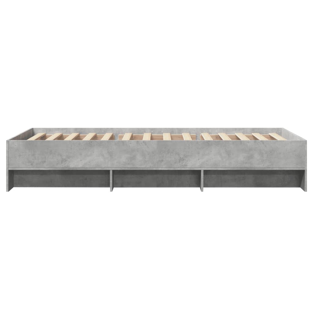 Sengeramme betonggrå 90x190 cm konstruert tre