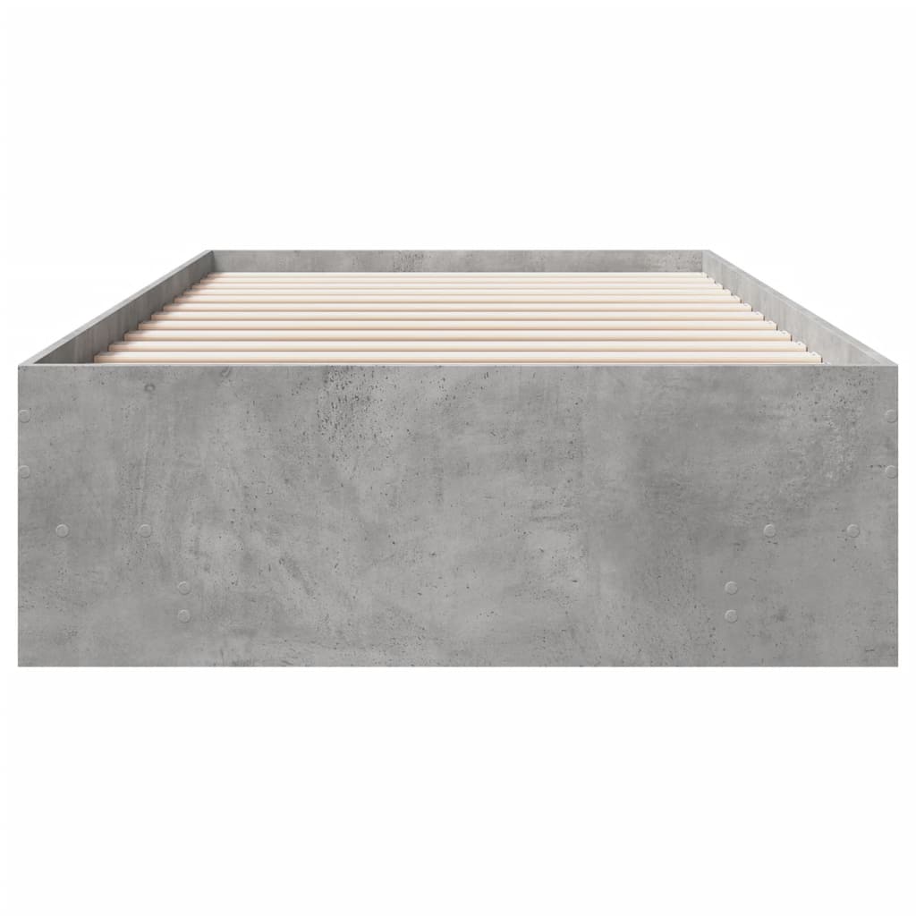 Sengeramme betonggrå 75x190 cm konstruert tre