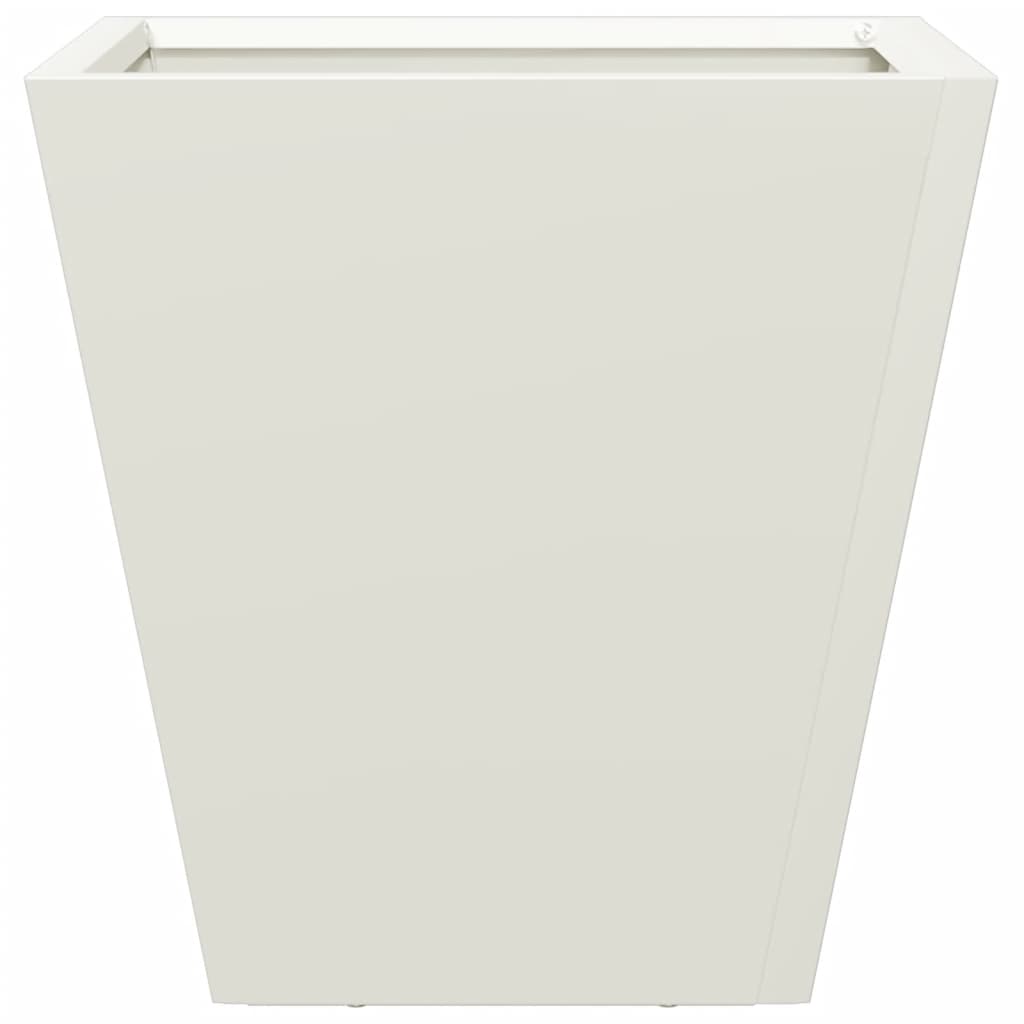 Plantekasser hvit 2 stk 30x30x30 cm stål