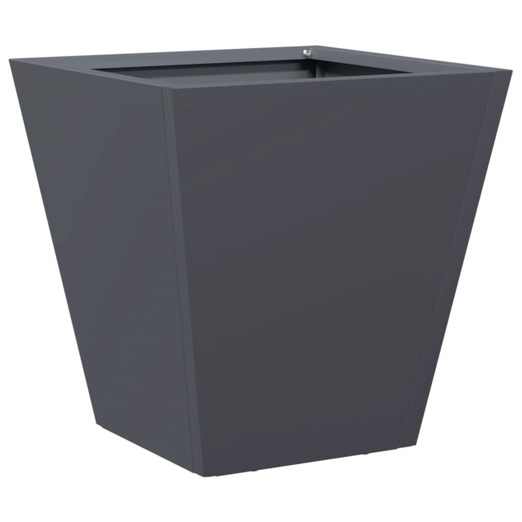 Plantekasser antrasitt 2 stk 30x30x30 cm stål