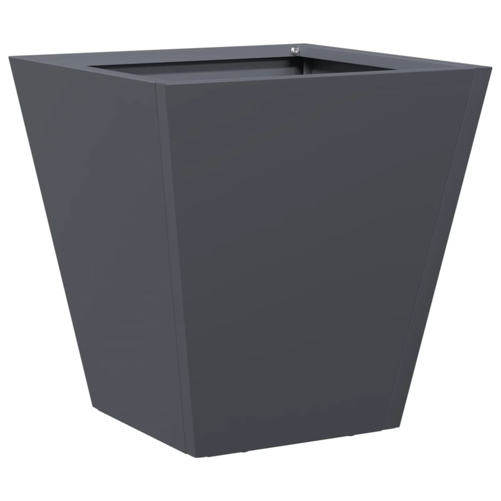 Plantekasser antrasitt 2 stk 30x30x30 cm stål